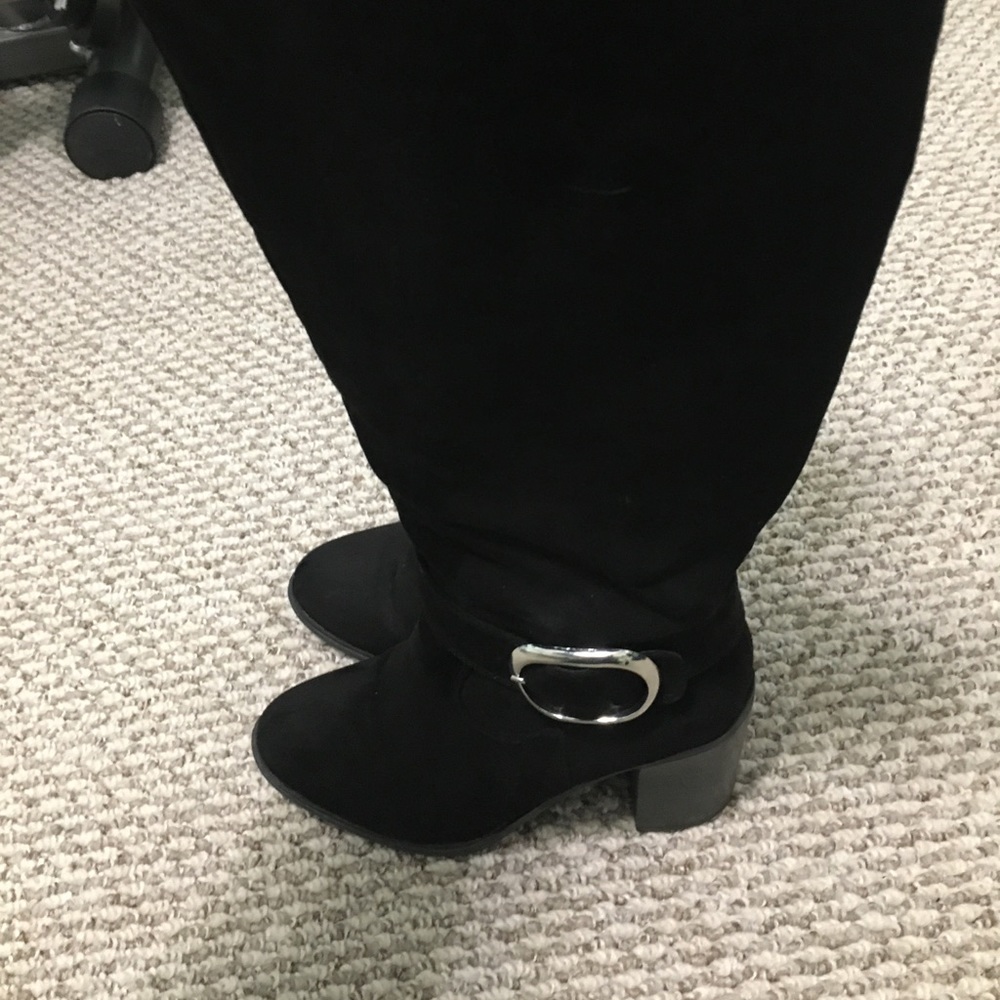 Tall black boots